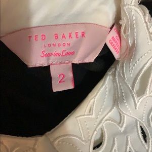 Ted Baker Dresses - Ted Baker white collar black dress size 2 Ted Baker Dresses - Ted Baker white collar black dress size 2